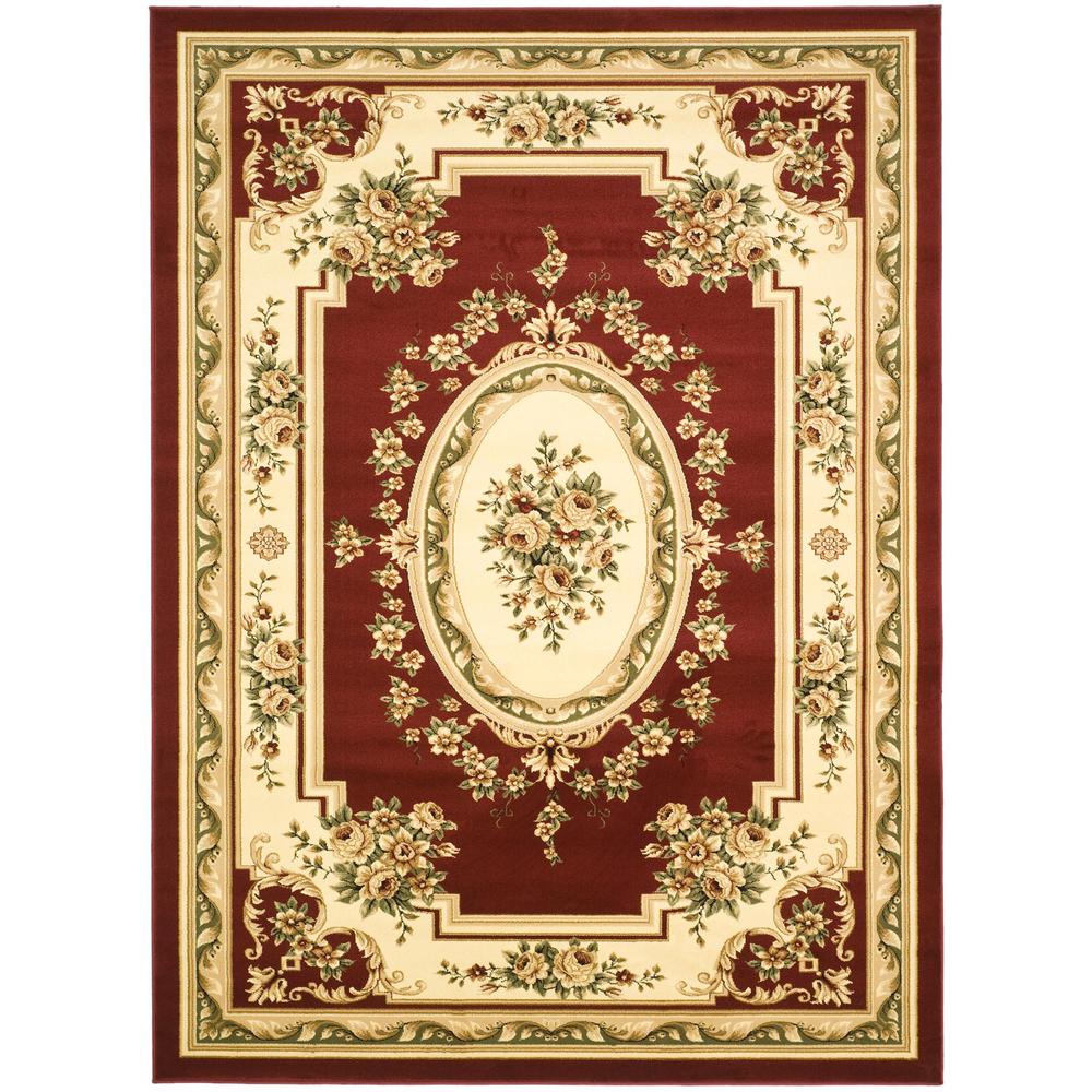 LYNDHURST, RED / IVORY, 9' X 12', Area Rug, LNH218C-9. Picture 1