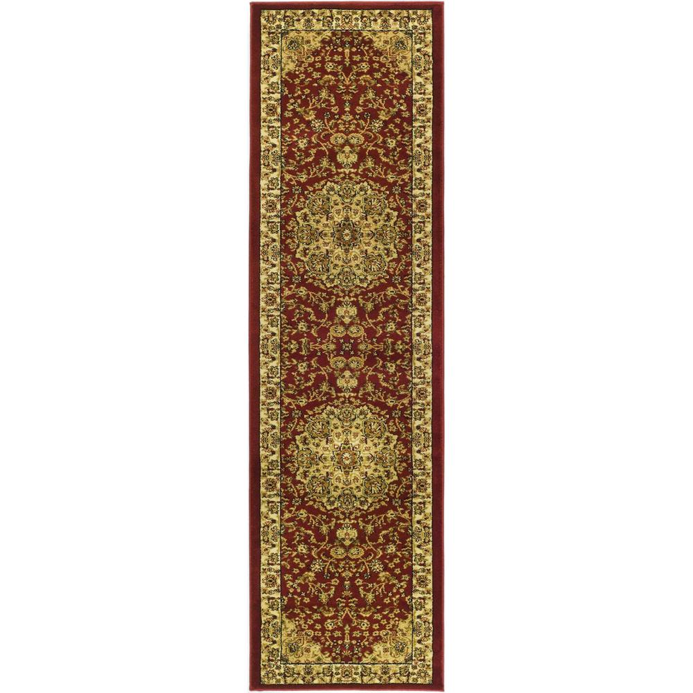 LYNDHURST, RED / IVORY, 2'-3" X 14', Area Rug, LNH222B-214. Picture 1