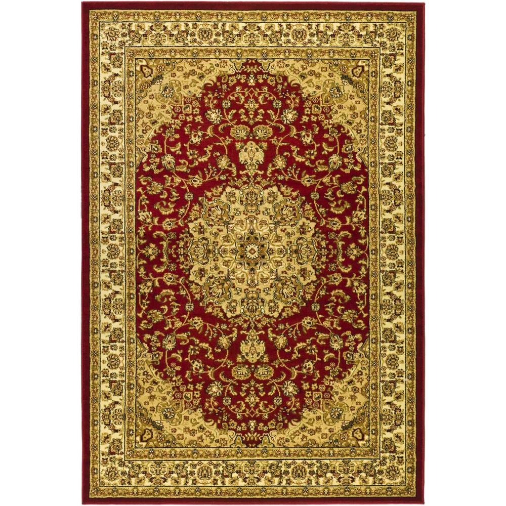 LYNDHURST, RED / IVORY, 5'-3" X 7'-6", Area Rug, LNH222B-5. Picture 1