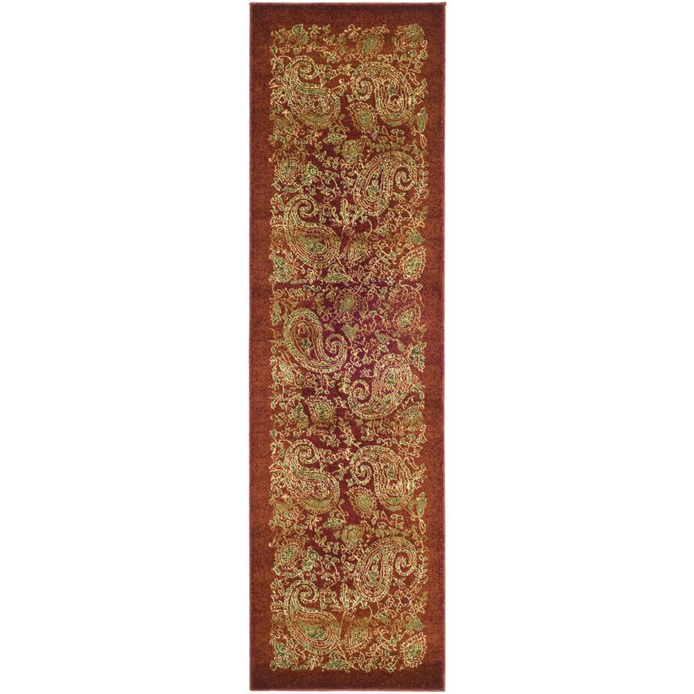 LYNDHURST, RED / MULTI, 2'-3" X 8', Area Rug, LNH224B-28. Picture 1
