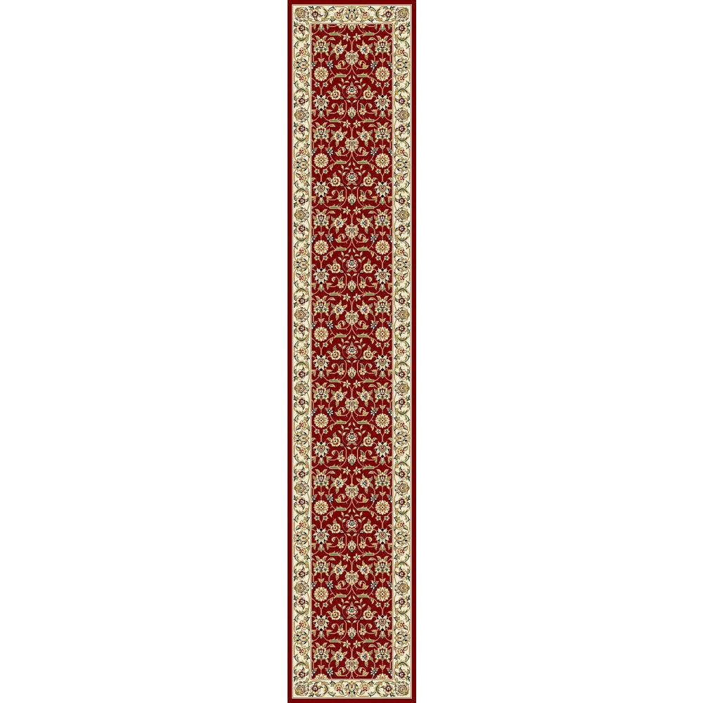 LYNDHURST, RED / IVORY, 2'-3" X 12', Area Rug, LNH312A-212. Picture 1