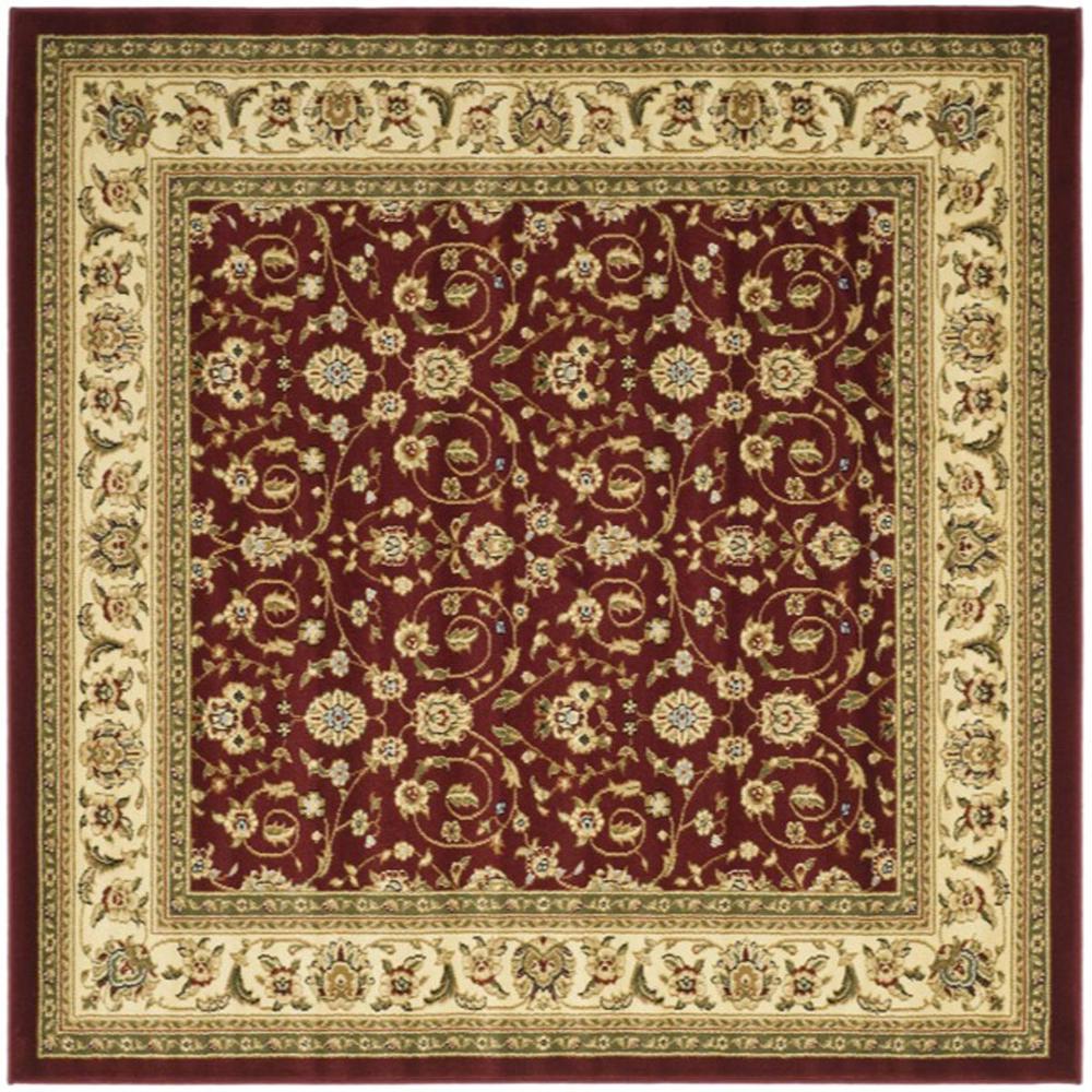 LYNDHURST, RED / IVORY, 8' X 8' Square, Area Rug, LNH312A-8SQ. Picture 1