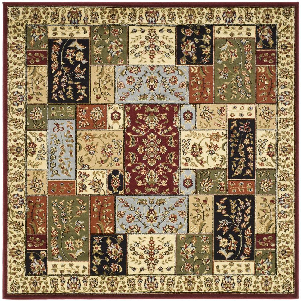 LYNDHURST, MULTI / IVORY, 6' X 6' Square, Area Rug, LNH318A-6SQ. Picture 1