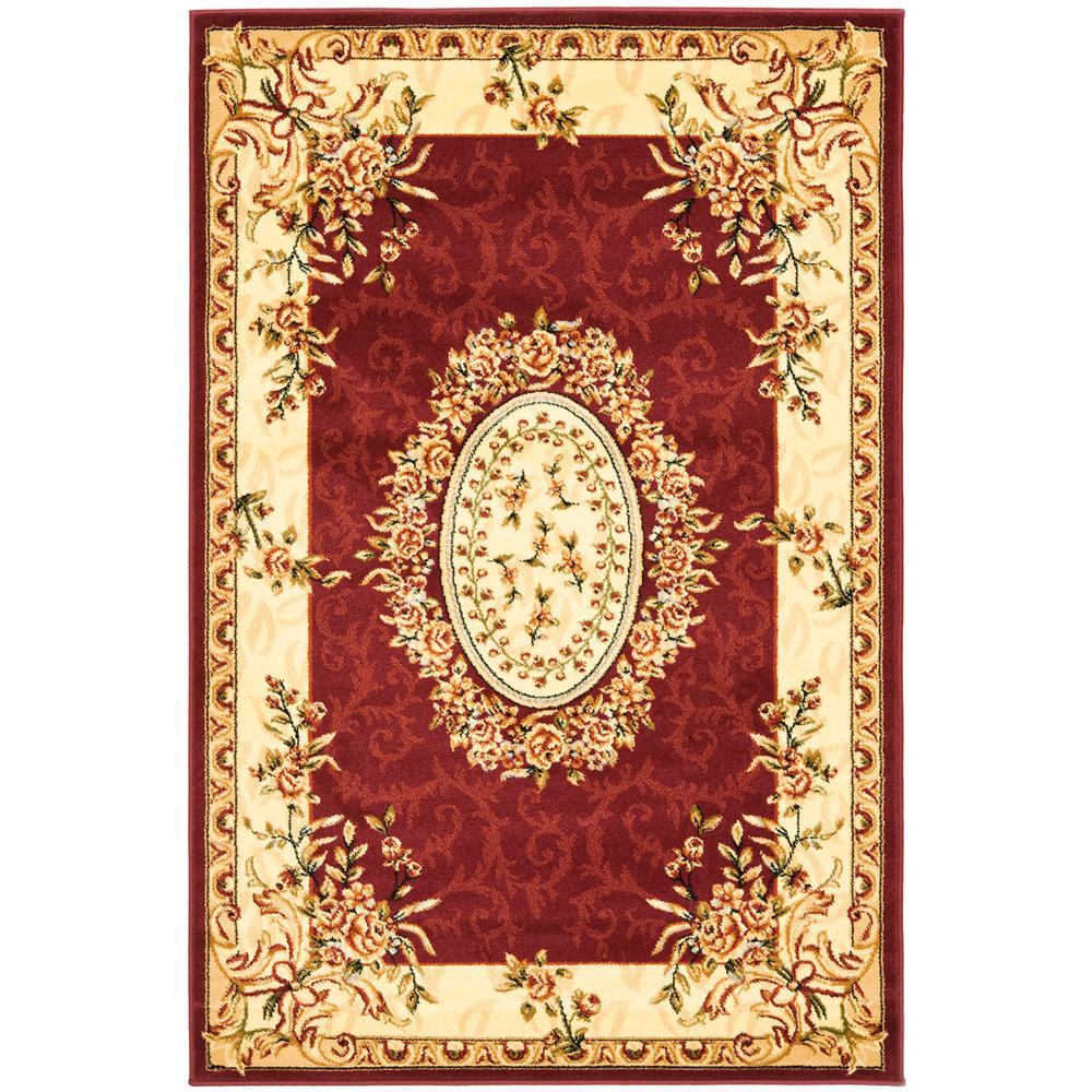 LYNDHURST, RED / IVORY, 6' X 9', Area Rug, LNH328C-6. Picture 1