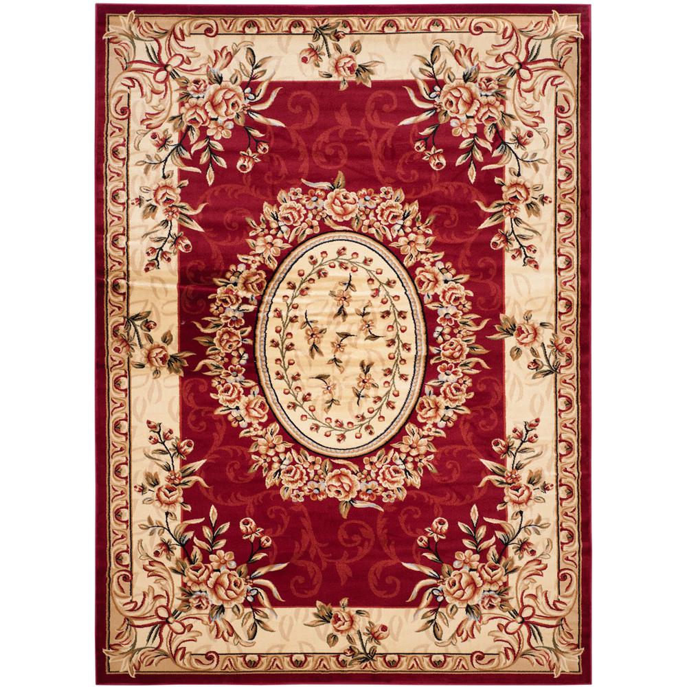 LYNDHURST, RED / IVORY, 9' X 12', Area Rug, LNH328C-9. Picture 1