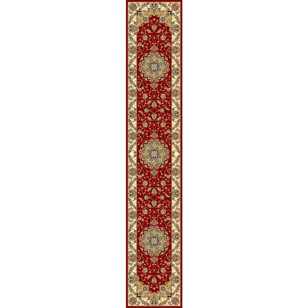 LYNDHURST, RED / IVORY, 2'-3" X 14', Area Rug, LNH329C-214. Picture 1