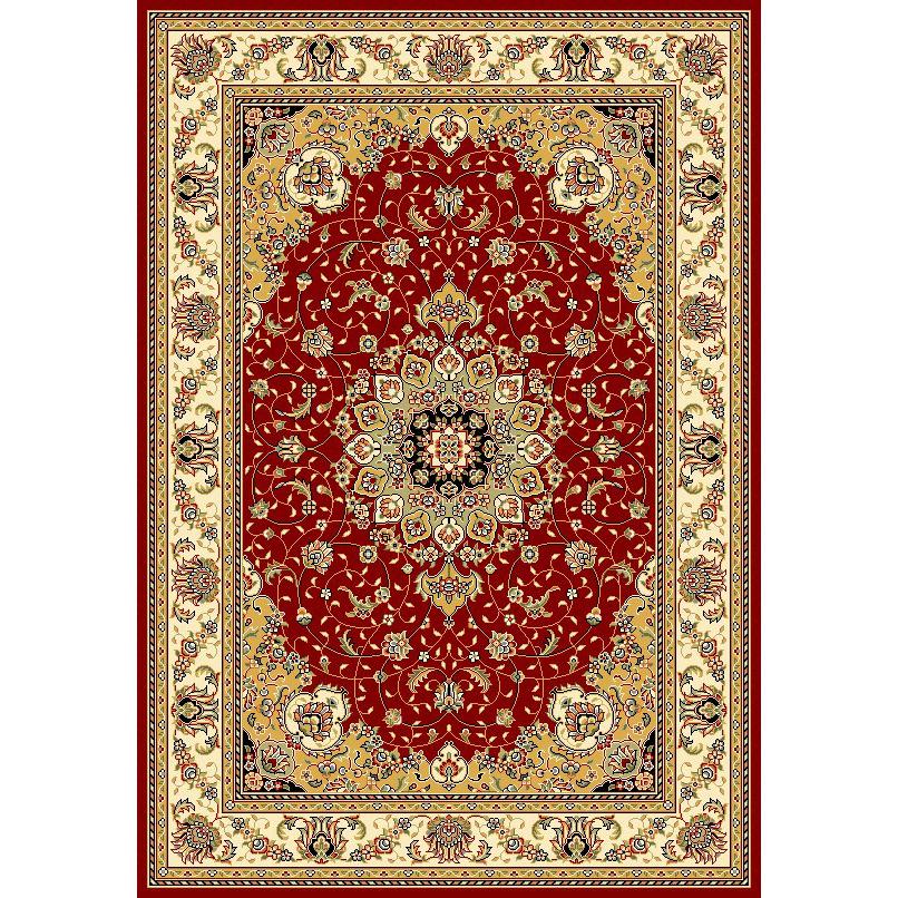 LYNDHURST, RED / IVORY, 5'-3" X 7'-6", Area Rug, LNH329C-5. Picture 1
