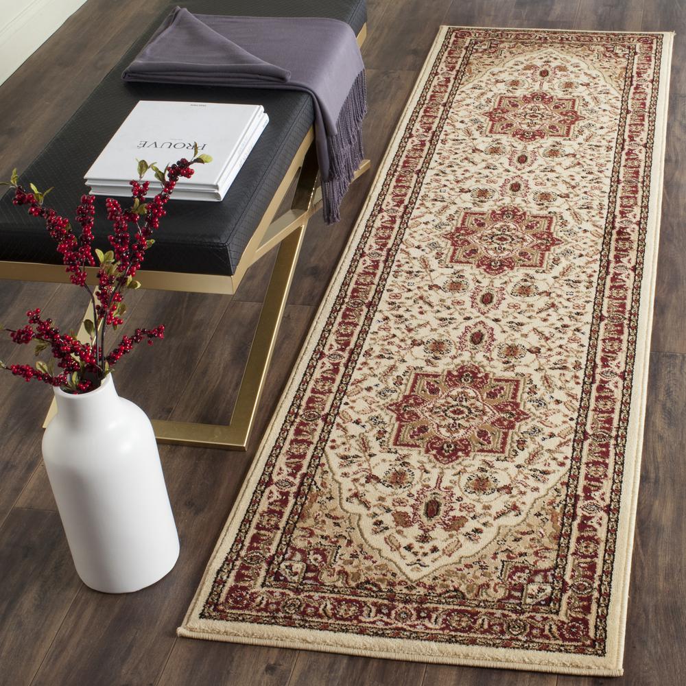LYNDHURST, IVORY / RED, 2'-3" X 14', Area Rug, LNH330A-214. Picture 2