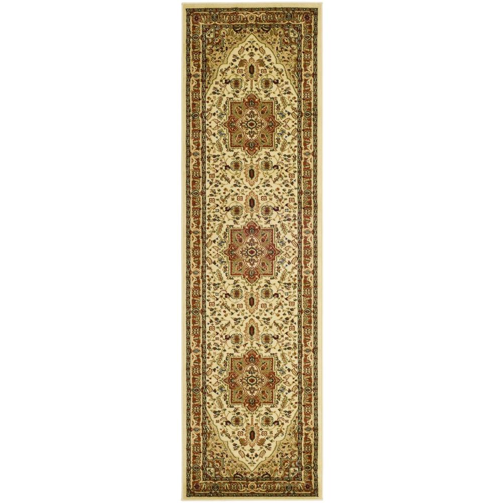 LYNDHURST, IVORY / RUST, 2'-3" X 14', Area Rug, LNH330R-214. Picture 1