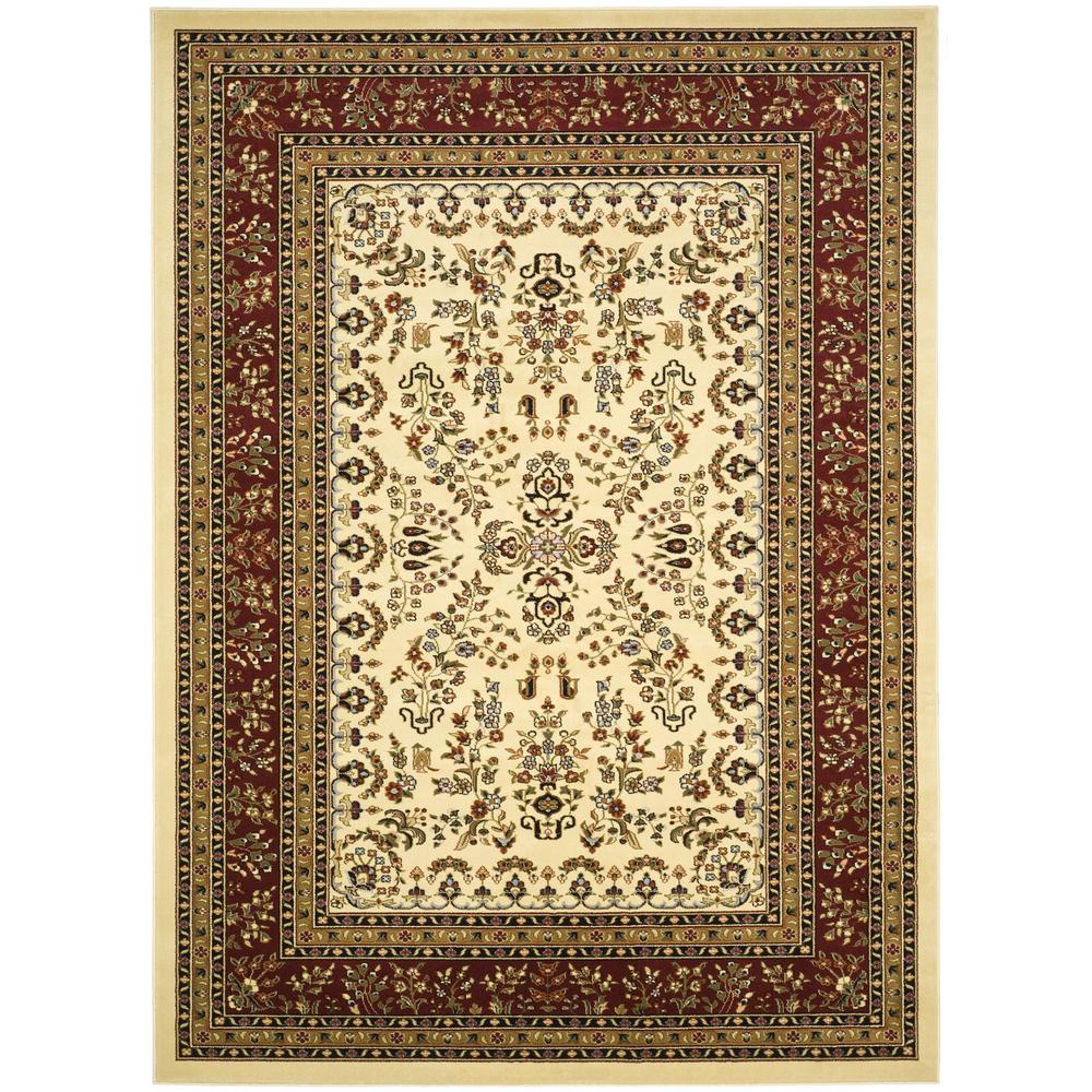 LYNDHURST, IVORY / RED, 7'-9" X 9'-9", Area Rug, LNH331A-810. Picture 1
