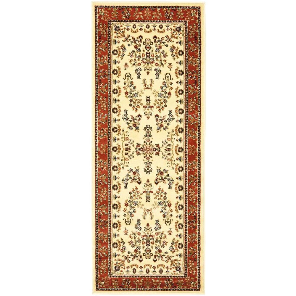 LYNDHURST, IVORY / RUST, 2'-3" X 14', Area Rug, LNH331R-214. Picture 1
