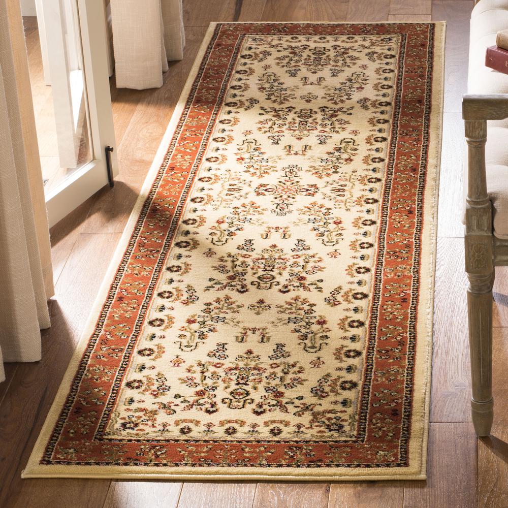LYNDHURST, IVORY / RUST, 2'-3" X 8', Area Rug, LNH331R-28. Picture 2