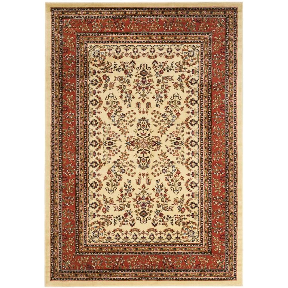 LYNDHURST, IVORY / RUST, 8' X 11', Area Rug, LNH331R-8. Picture 1