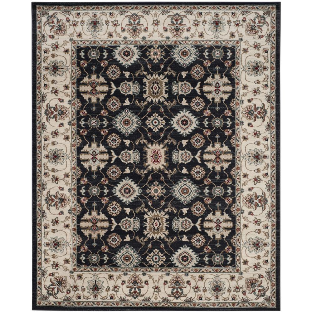 LYNDHURST, NAVY / CREME, 9' X 12', Area Rug. Picture 1
