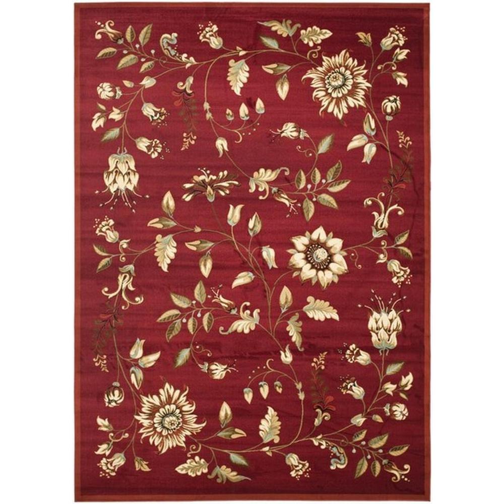 LYNDHURST, RED / MULTI, 8'-9" X 12', Area Rug. Picture 1