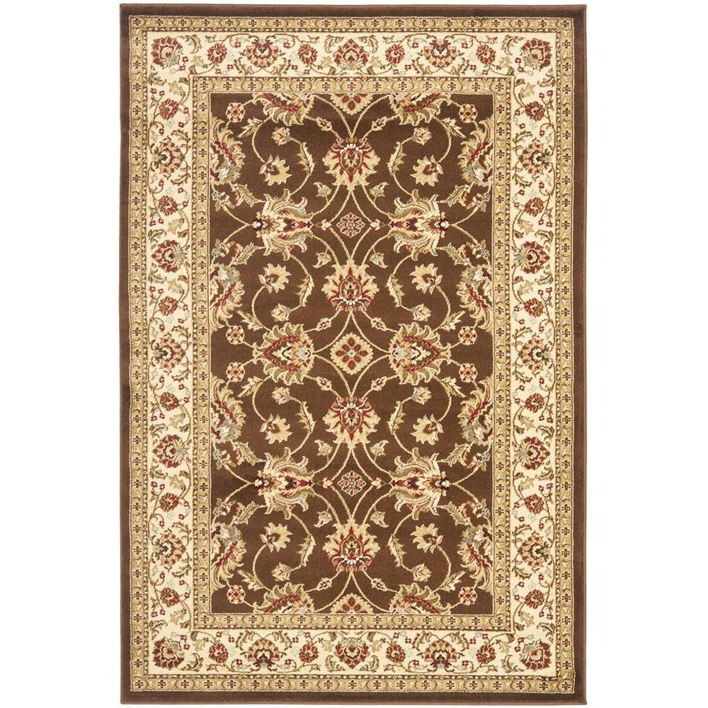 LYNDHURST, BROWN / IVORY, 4' X 6', Area Rug, LNH553-2512-4. Picture 1