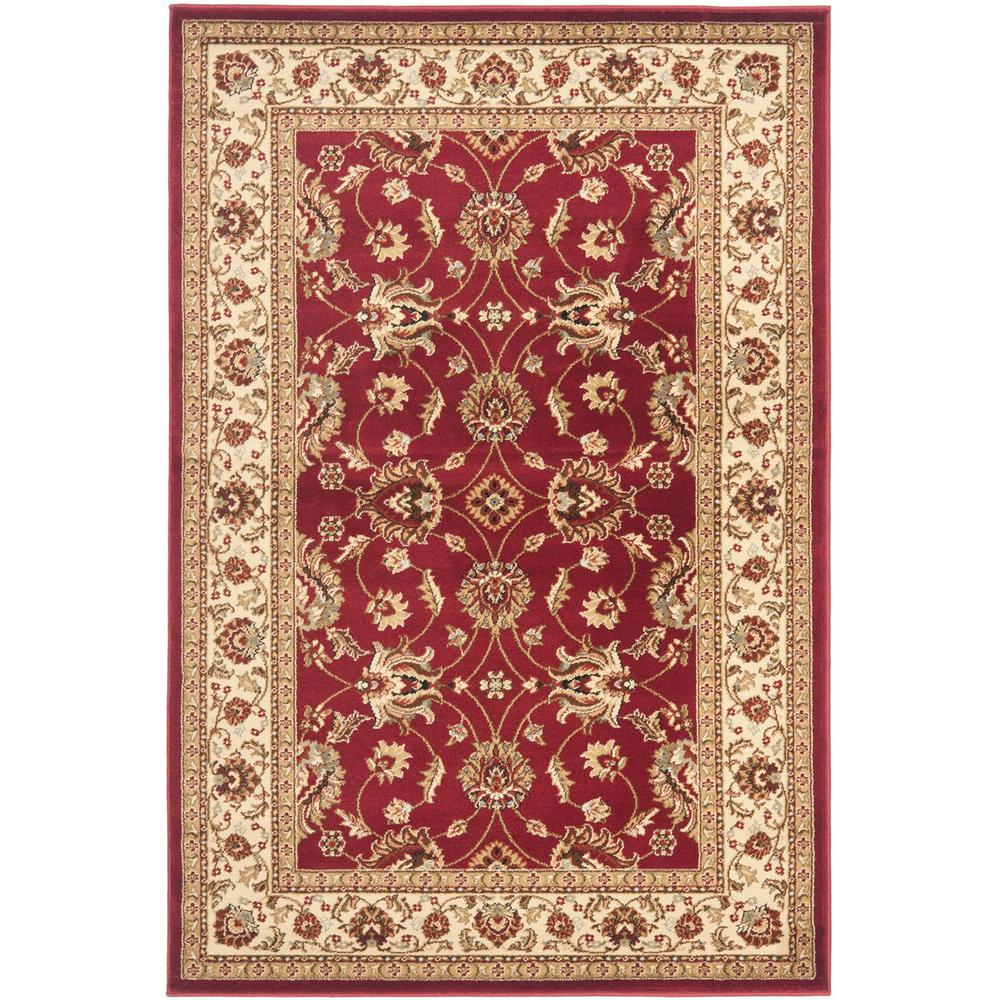LYNDHURST, RED / IVORY, 4' X 6', Area Rug, LNH553-4012-4. Picture 1