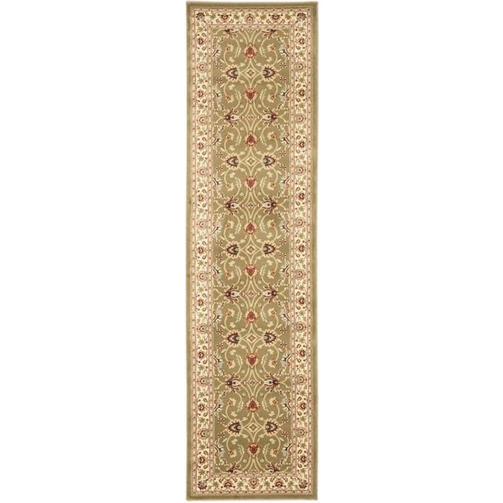 LYNDHURST, GREEN / IVORY, 2'-3" X 16', Area Rug, LNH553-5212-216. Picture 1