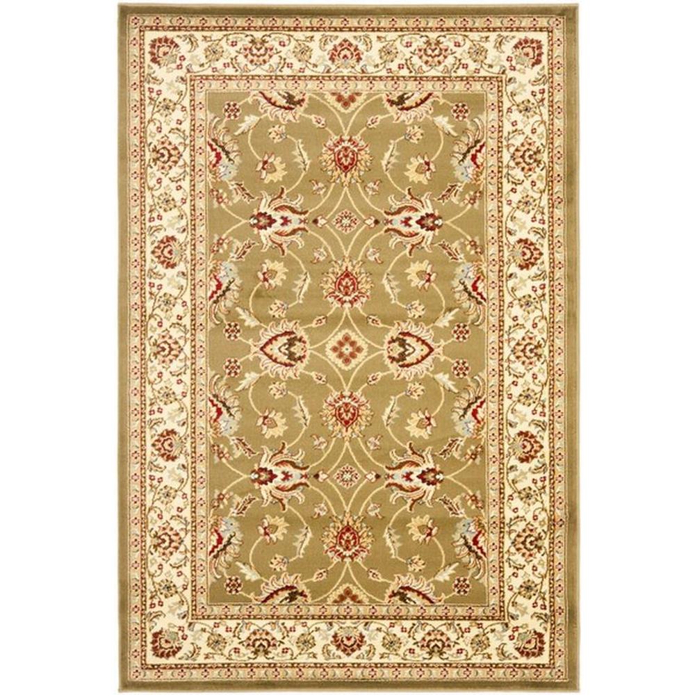 LYNDHURST, GREEN / IVORY, 4' X 6', Area Rug, LNH553-5212-4. Picture 1