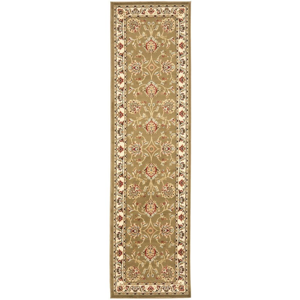 LYNDHURST, GREEN / IVORY, 2'-3" X 16', Area Rug, LNH555-5212-216. Picture 1