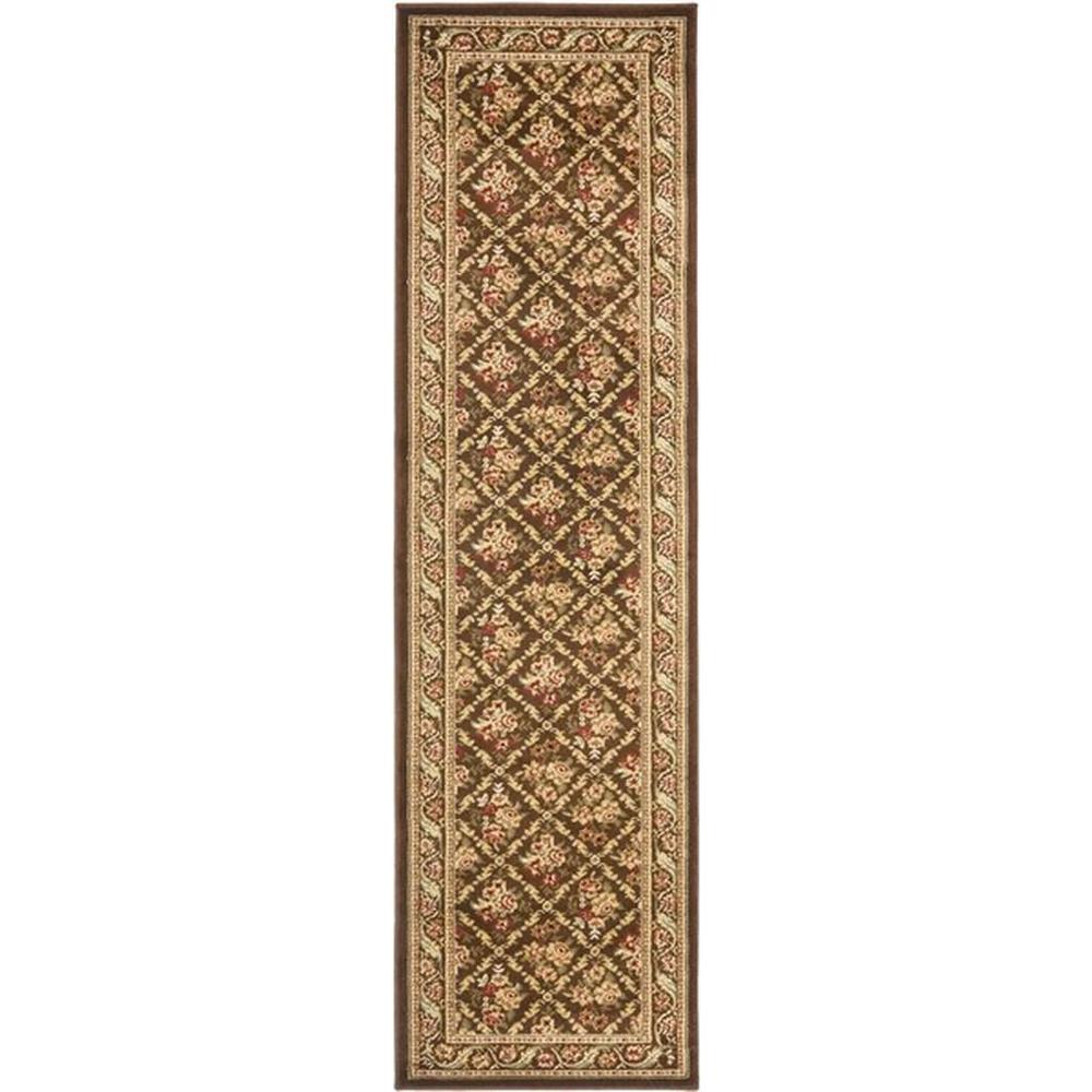 LYNDHURST, BROWN / BROWN, 2'-3" X 16', Area Rug, LNH556-2525-216. The main picture.