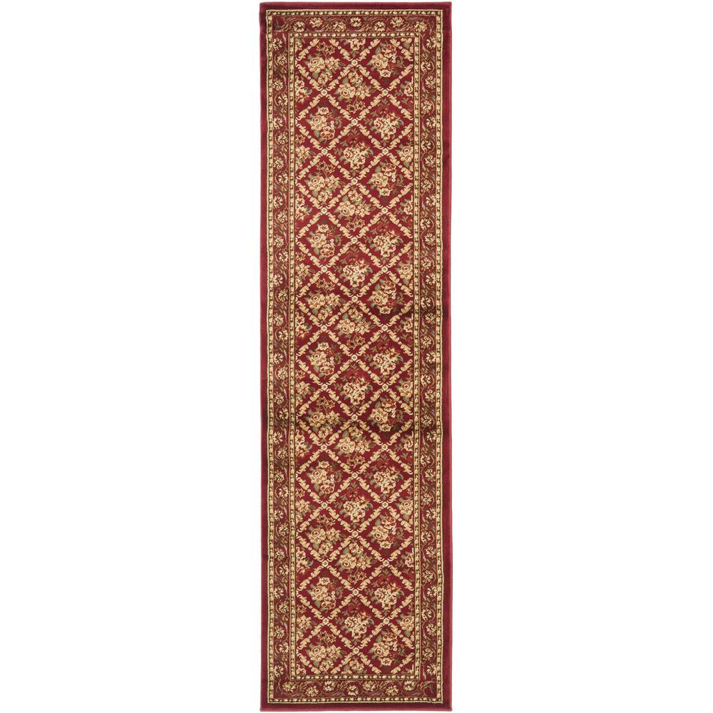 LYNDHURST, RED / RED, 2'-3" X 16', Area Rug. Picture 1