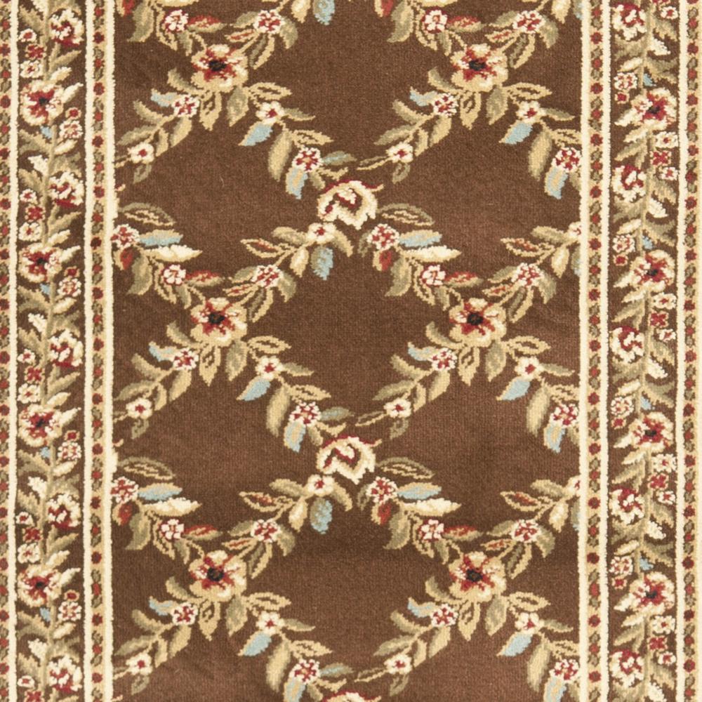 LYNDHURST, BROWN / BROWN, 2'-3" X 16', Area Rug, LNH557-2525-216. The main picture.