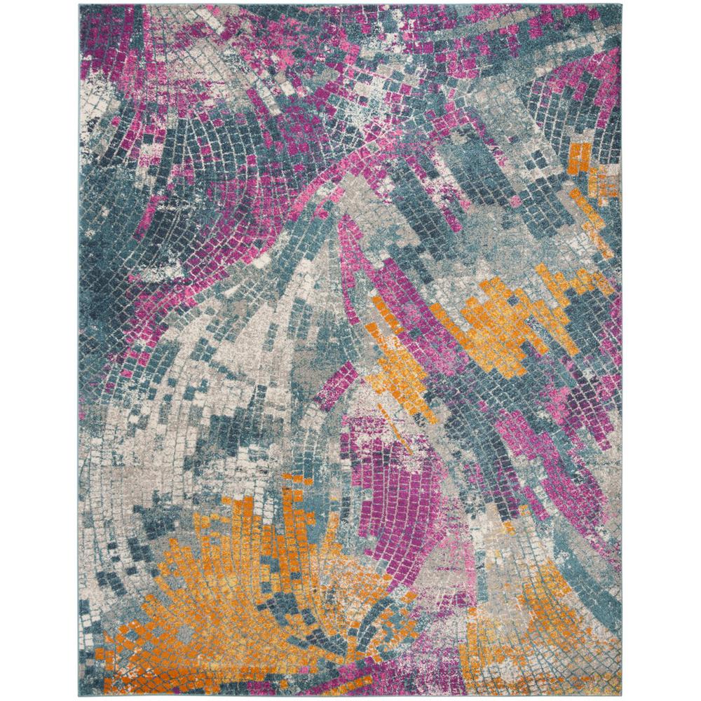 MADISON 200, BLUE / MULTI, 9' X 12', Area Rug, MAD201M-9. Picture 1