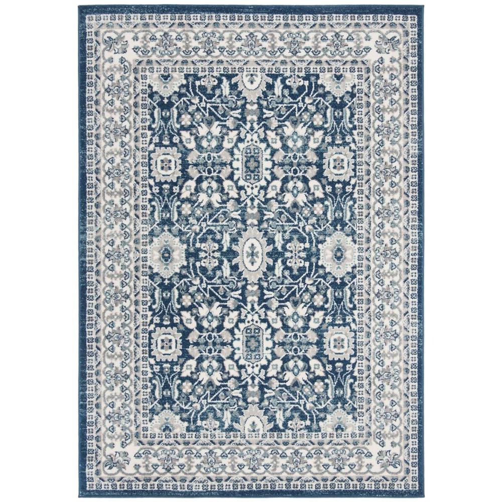 MADISON 500, CREAM / NAVY, 3' X 5', Area Rug, MAD502N-3. Picture 1