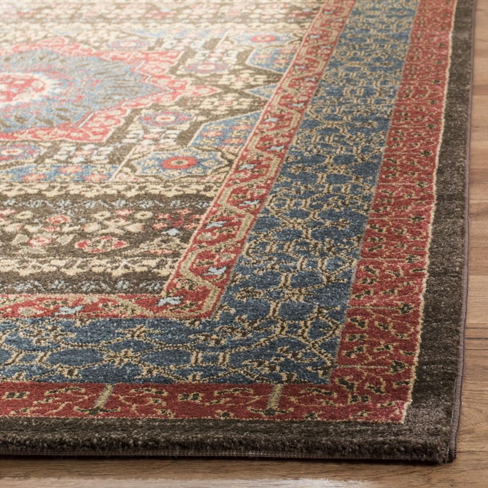 MAHAL, NAVY / RED, 4' X 5'-7", Area Rug, MAH620C-4. Picture 1