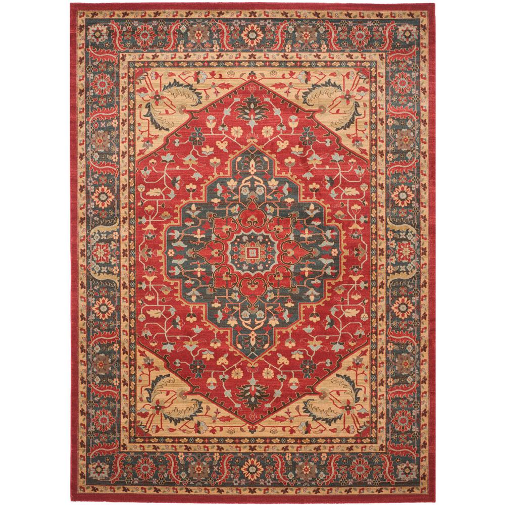 MAHAL, NAVY / RED, 8' X 11', Area Rug, MAH621C-8. Picture 1