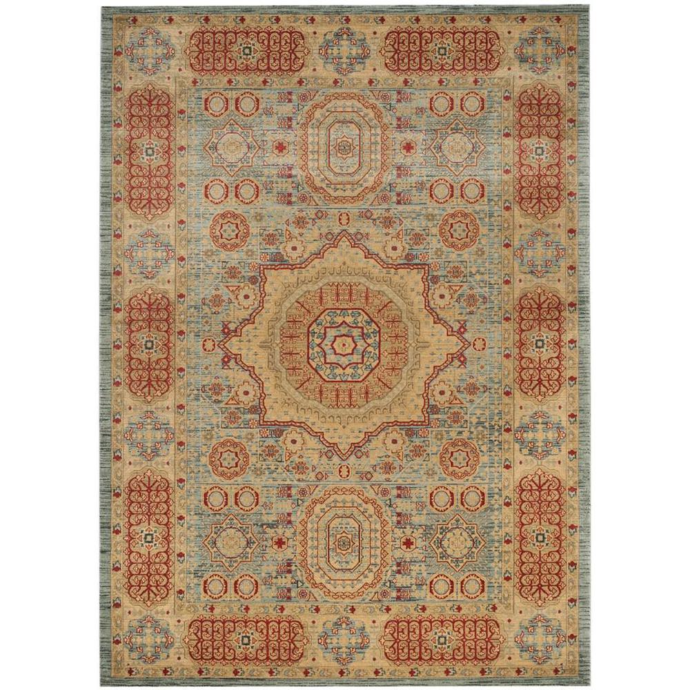 MAHAL, NAVY / RED, 9' X 12', Area Rug, MAH622C-9. Picture 1