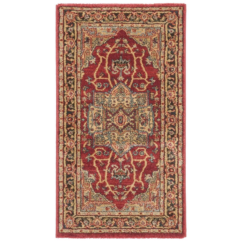 MAHAL, NATURAL / NAVY, 3' X 5', Area Rug. The main picture.