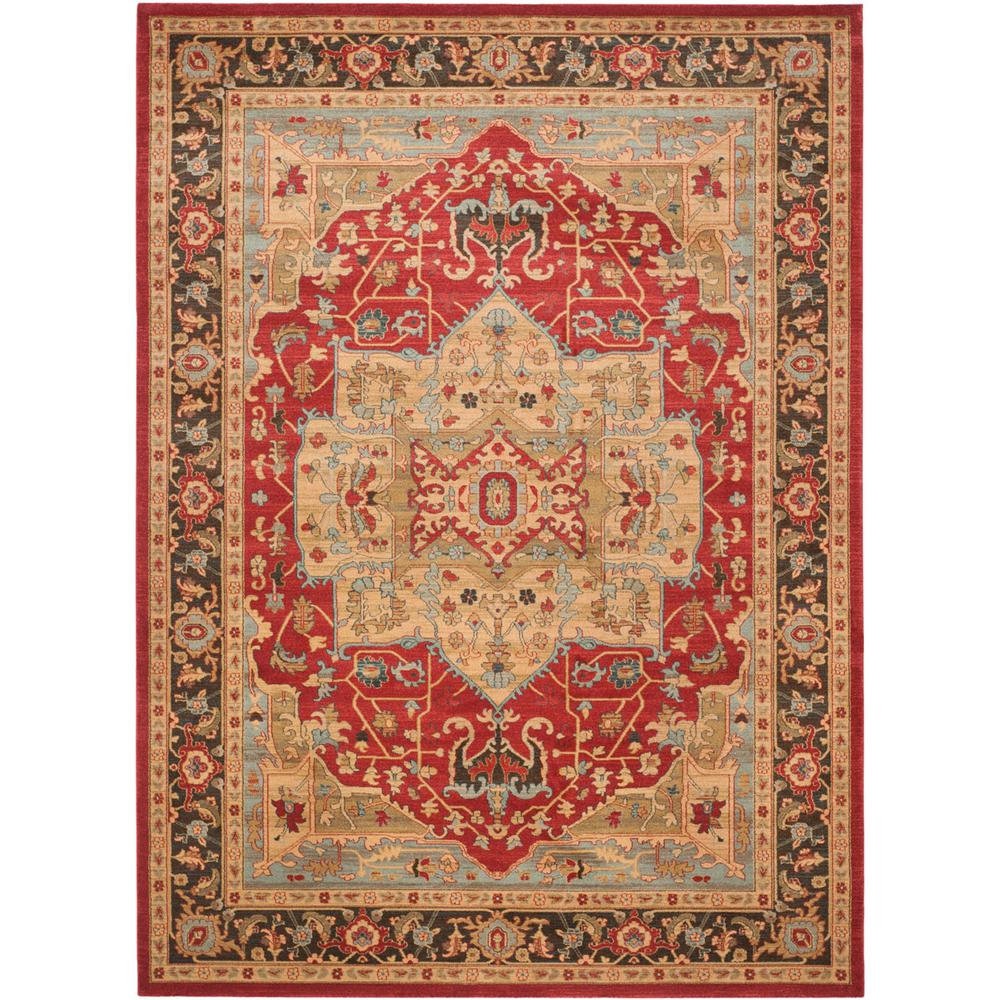 MAHAL, NATURAL / NAVY, 12' X 18', Area Rug. Picture 1