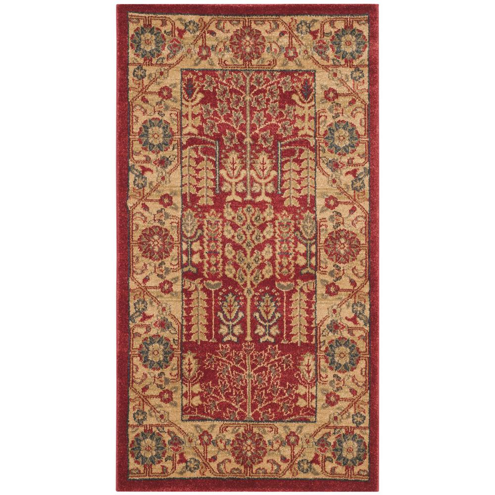 MAHAL, RED / NATURAL, 3' X 5', Area Rug, MAH697A-3. Picture 1
