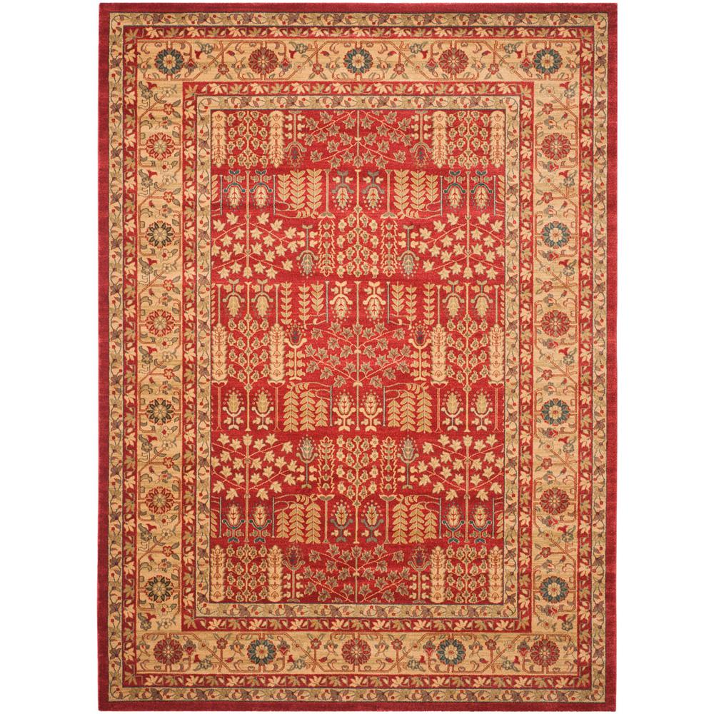 MAHAL, RED / NATURAL, 8' X 11', Area Rug, MAH697A-8. Picture 1