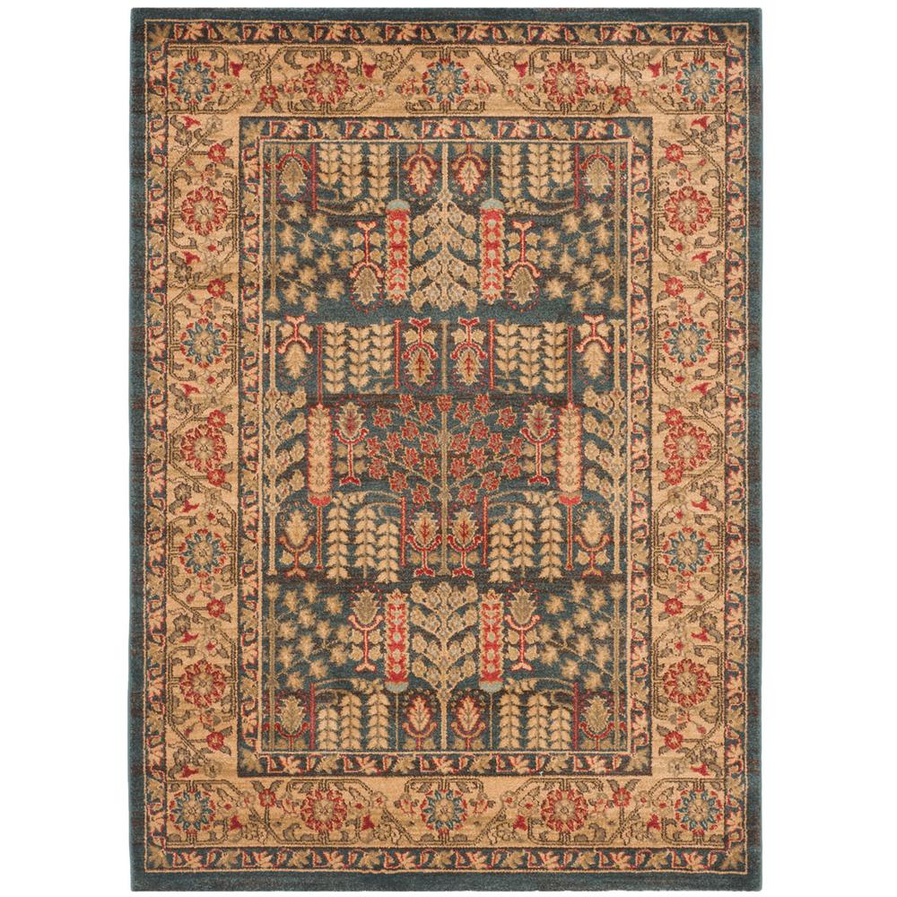 MAHAL, NAVY / NATURAL, 4' X 5'-7", Area Rug, MAH697E-4. Picture 1