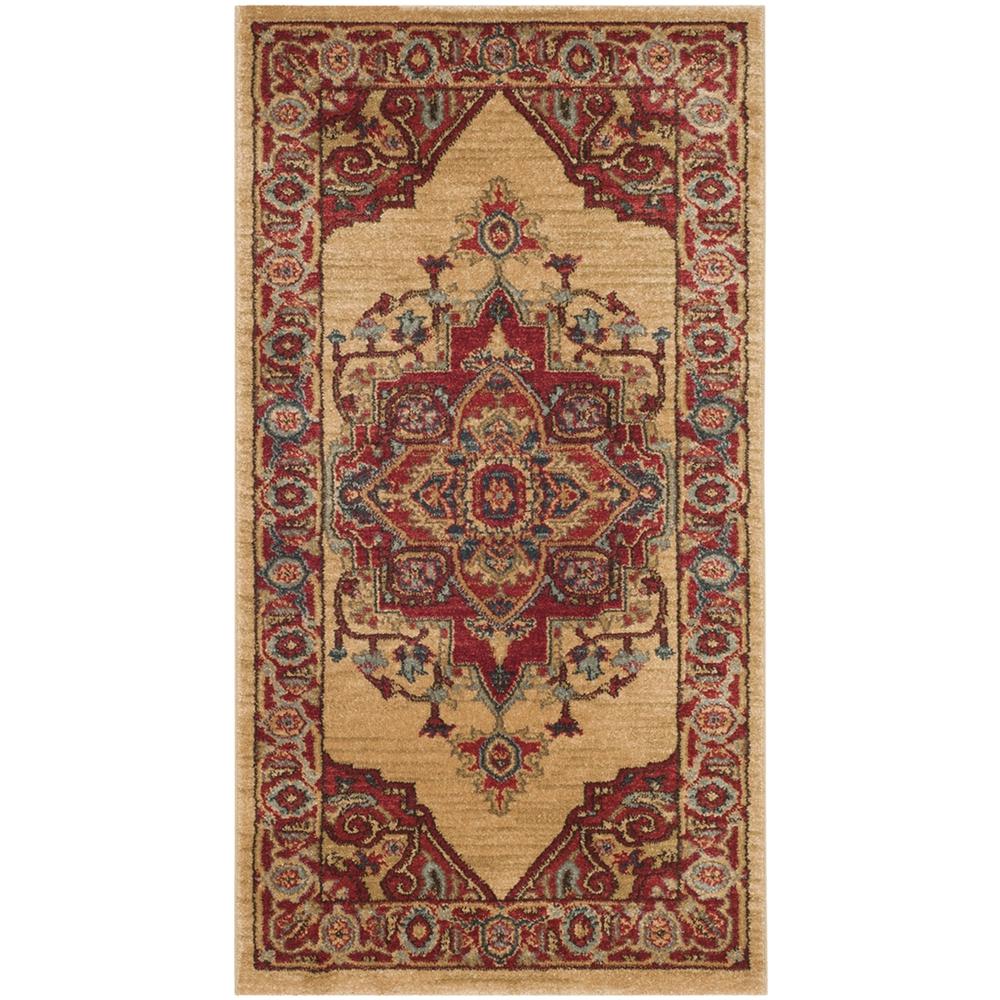MAHAL, RED / NATURAL, 3' X 5', Area Rug, MAH698A-3. Picture 1