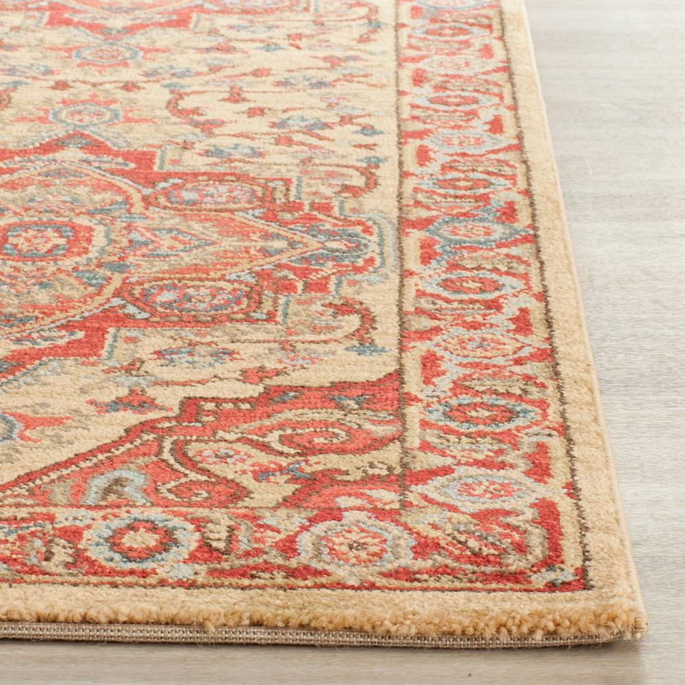 MAHAL, RED / NATURAL, 2'-2" X 12', Area Rug, MAH698A-212. Picture 1