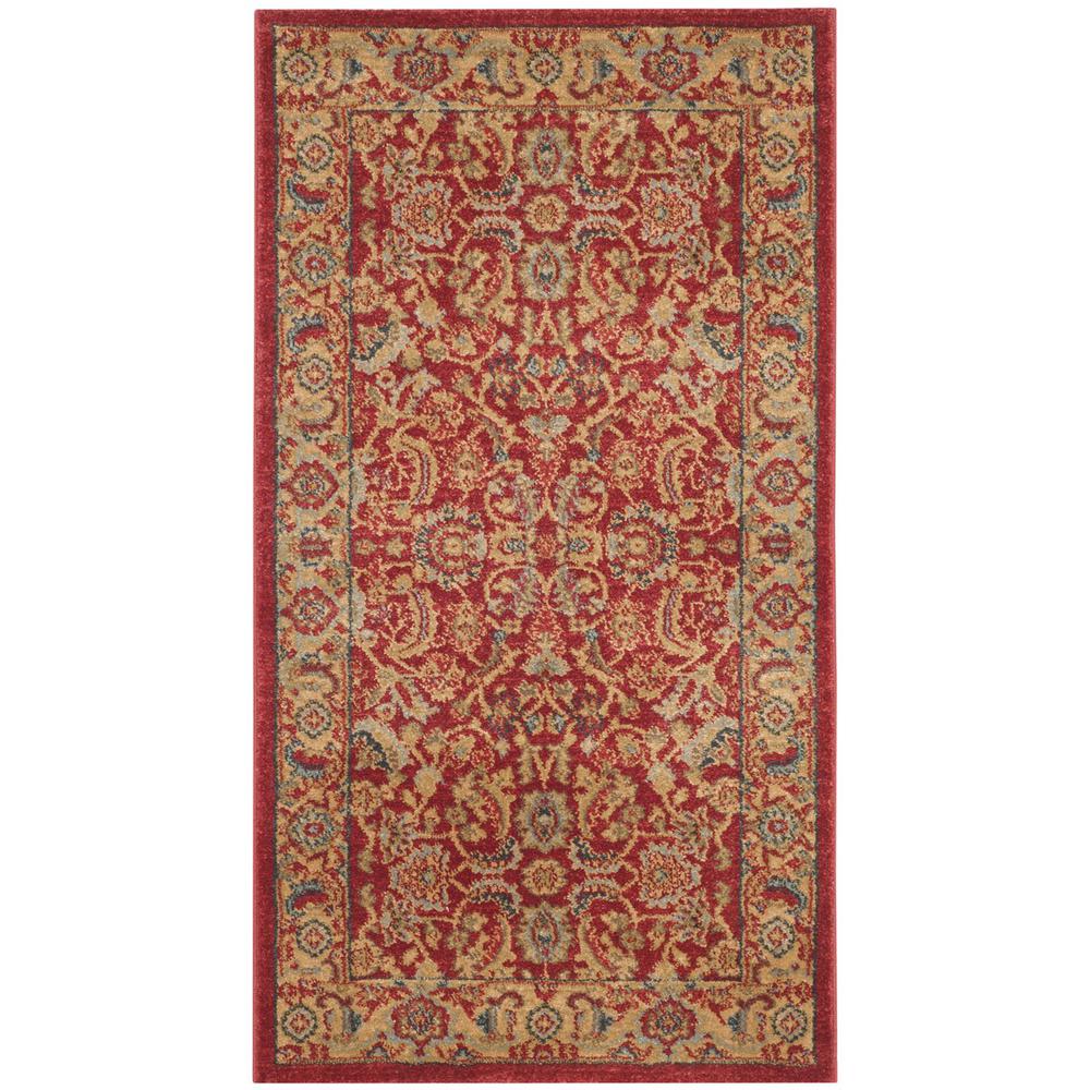 MAHAL, RED / NATURAL, 3' X 5', Area Rug, MAH699A-3. Picture 1