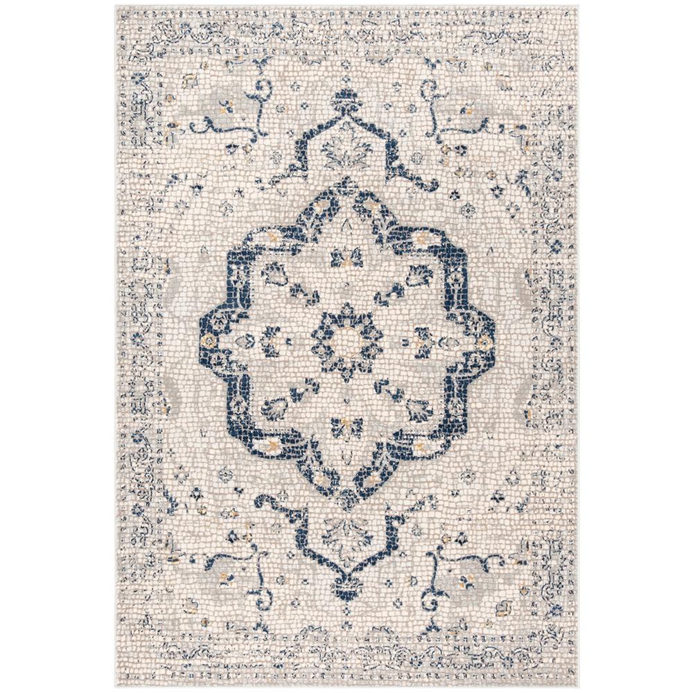 MARSEILLE 400, NAVY / IVORY, 5'-3" X 7'-6", Area Rug, MAR412N-5. Picture 1