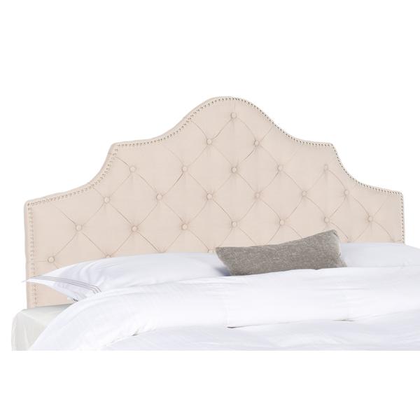 AREBELLE TAUPE TUFTED HEADBOARD - SILVER NAIL HEAD, MCR4036A. Picture 1