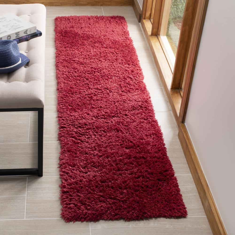 MADRID SHAG 200, RED, 4' X 6', Area Rug. The main picture.