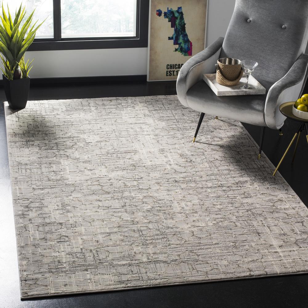 MEADOW 100, GREY, 6'-7" X 9', Area Rug, MDW171F-6. Picture 1