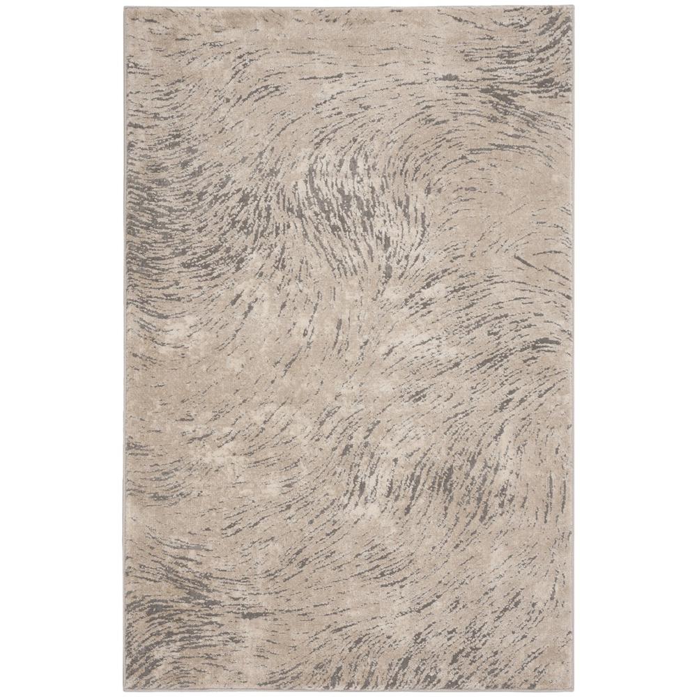 MEADOW, IVORY / GREY, 3'-3" X 5', Area Rug, MDW323A-3. Picture 1