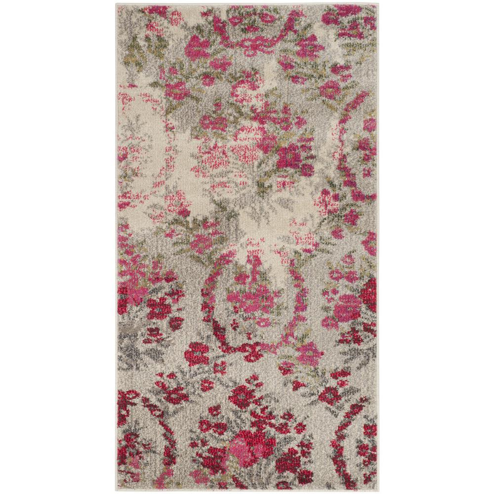 MONACO, IVORY / PINK, 3' X 5', Area Rug, MNC205R-3. Picture 1