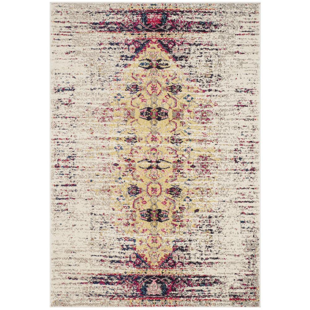 MONACO, IVORY / PINK, 4' X 5'-7", Area Rug, MNC209R-4. Picture 1