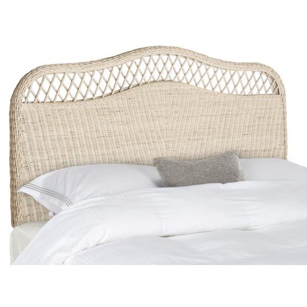 SEPHINA WHITE WASHED RATTAN HEADBOARD, SEA8033A-K. Picture 1