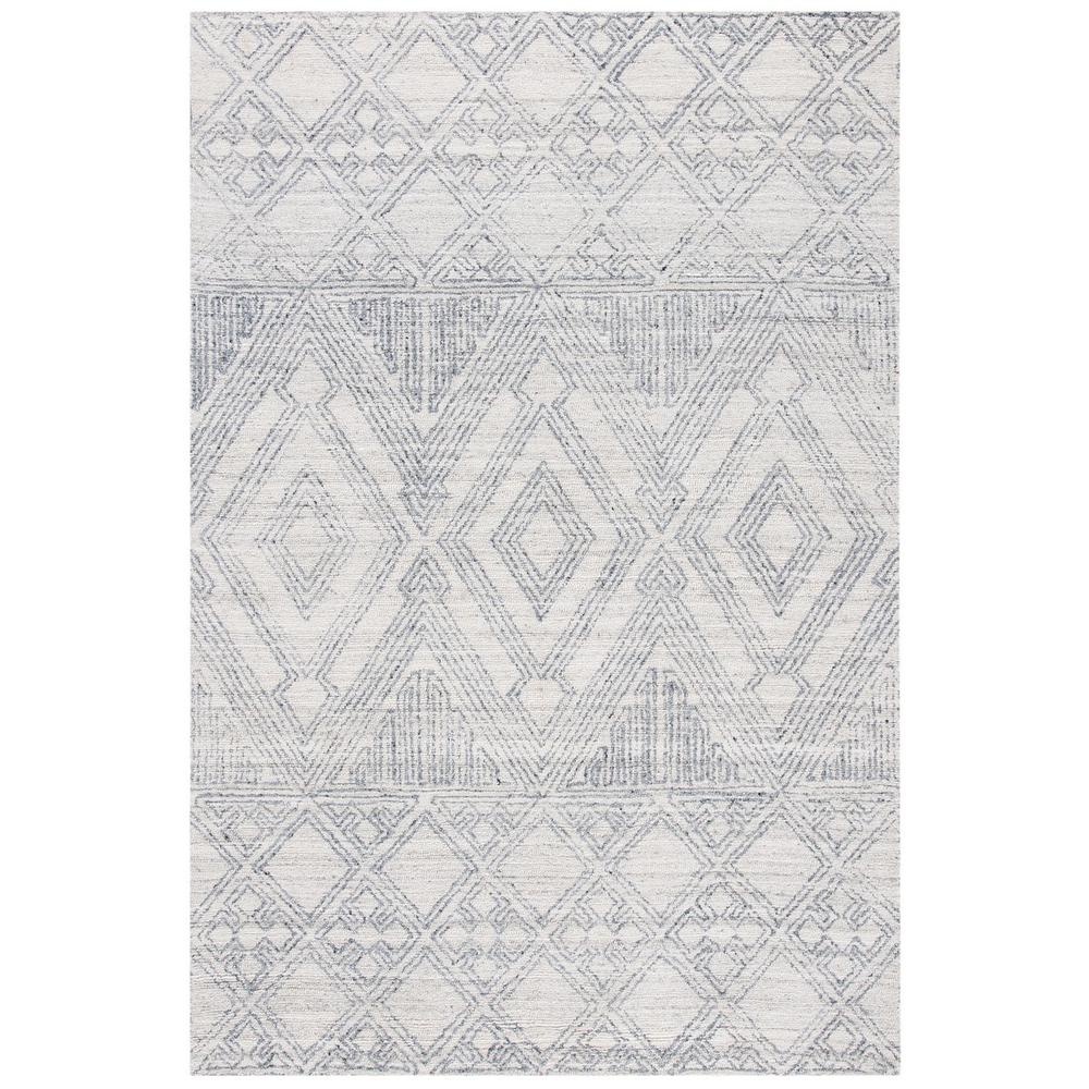 Abstract, IVORY / GREY, 4' X 6', Area Rug, ABT144A-4. Picture 1