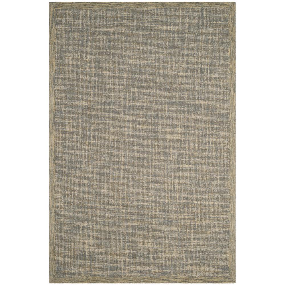 Abstract, GOLD / GREY, 6' X 9', Area Rug. Picture 1